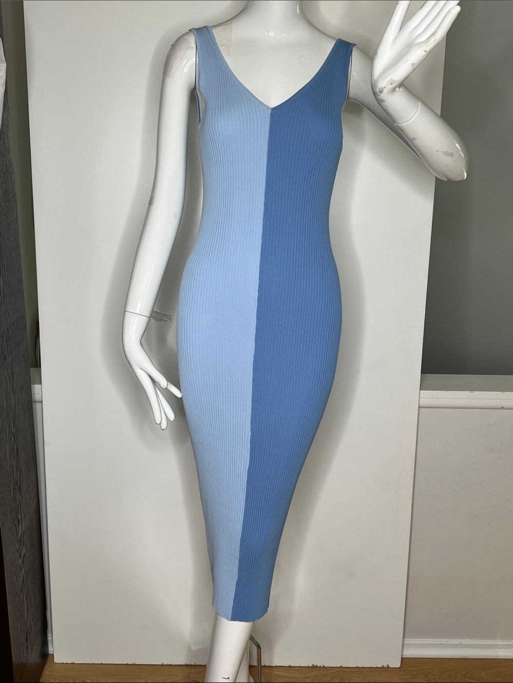 Staud Sz M Knit Sleeveless Tank Long Dress